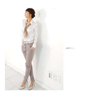 Luxury satin blouse, Woman, Korea, Chic, A005205  