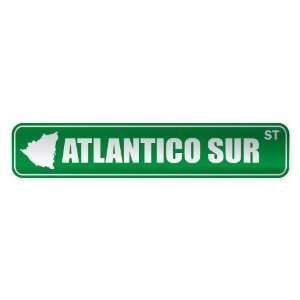  ATLANTICO SUR ST  STREET SIGN CITY NICARAGUA