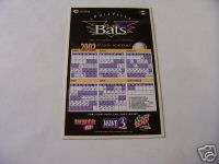 2002 Louisville Bats Baseball Magnet Schedule  