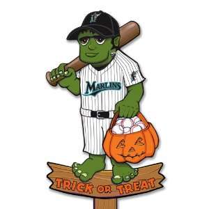  MLB Florida Marlins Frankenstein Wooden Halloween Lawn 