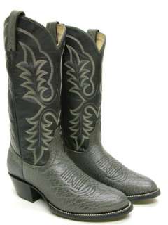 MENS IMPERIAL GREY GRAY ANTELOPE COWBOY WESTERN BOOTS SZ 7.5~1/2 M 