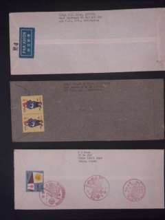 JAPAN  Group of 20 Air Mail covers to USA. Scarce lot  