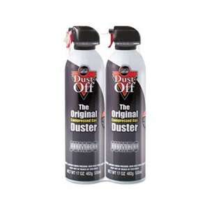  Disposable Compressed Gas Duster, 2 17oz Cans/Pack