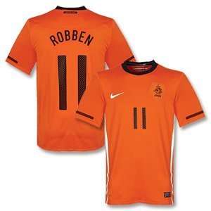  10 11 Holland Home Jersey + Robben 11