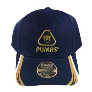   MEXICO FMF OFFICIAL PUMAS UNAM BLUE GOLD HAT CAP