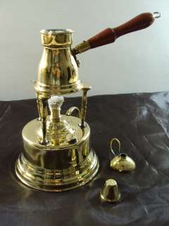 Brass Turkish Coffee Maker (alcohol burner) + pot ibrik  