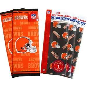 Pro Specialties Cleveland Browns Slim Size Gift Bag & Wrapping Paper 