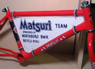 Old School BMX Matsuri Frame and Fork with Custom Northboro BMX Frame 