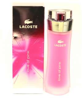 LOVE OF PINK Perfume for Women by Lacoste, EAU DE TOILETTE SPRAY 3.0 