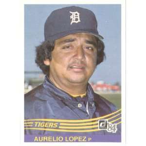 1984 Donruss # 516 Aurelio Lopez Detroit Tigers Baseball 