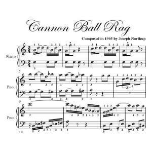  Cannon Ball Rag Easy Piano Sheet Music Joseph Northup 