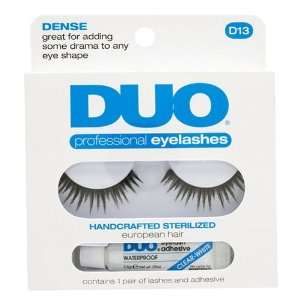  Duo Professional Eyelashes with Adhesive D13 Dense Beauty