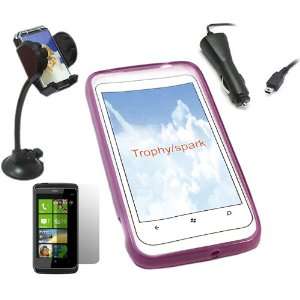   , In Car Suction Windscreen Holder For HTC Trophy 7 Electronics