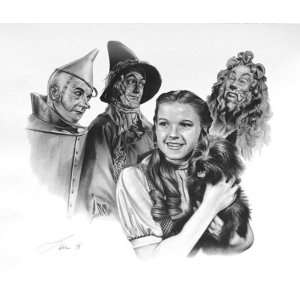  Wizard of Oz Charcoal Portrait