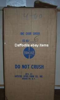 COMES WITH BOX READING, ONE CHOIR SINGER CS 40/6 FRAGILE DO NOT CRUSH 