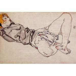 Hand Made Oil Reproduction   Egon Schiele   24 x 16 inches 