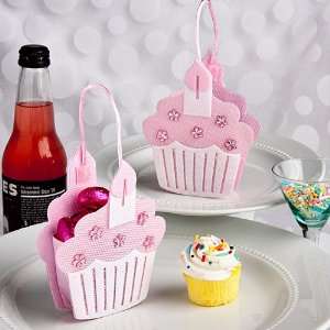  Baby Keepsake Pink cupcake treat bags Baby