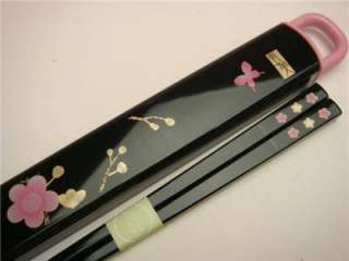 Japanese Bento Ume blossom Butterfly Shokado Chopsticks  