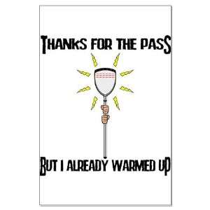  Lacrosse Goalie PAss Sports Large Poster by  