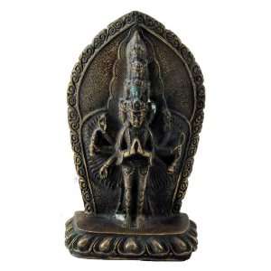    Tibetan Brass Buddha Avalokiteshvara Statue 