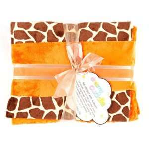  On Safari Baby Blanket Kit Giraffe Orange Fabric By The 