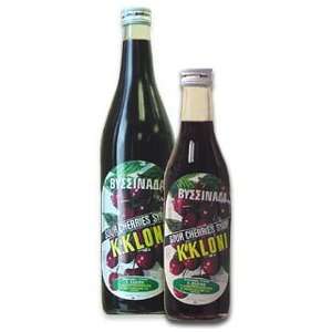 Sour Cherry Syrup   Visino 970g  Grocery & Gourmet Food