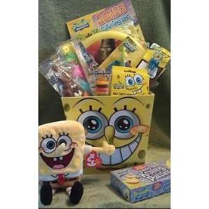 Spongebob Squarepants Jumbo Gift Basket ; Ideal for Easter, Get Well 