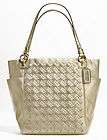 COACH AUTHENTIC WOVEN LEATHER NORTH SOUTH TOTE F17099 M