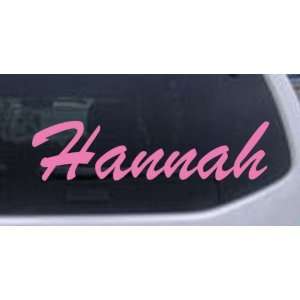  Hannah Car Window Wall Laptop Decal Sticker    Pink 54in X 