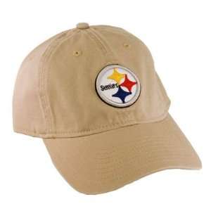  NFL PITTSBURGH STEELERS KHAKI GARMENT WASHED HAT CAP 