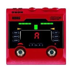  Korg Pitchblack+ Limited Edition Red Pedal Tuner Musical 