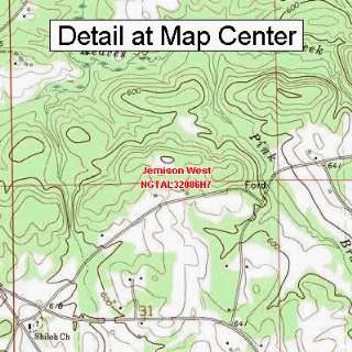  USGS Topographic Quadrangle Map   Jemison West, Alabama 