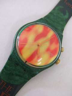 GG900 Swatch 1998 The Devil Loomi Fire Red Unique Art  