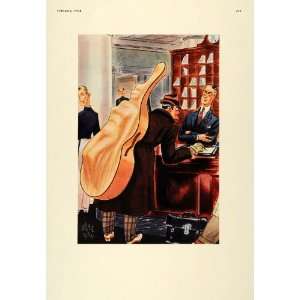   Into Hotel Woman in Cello Case   Original Color Print