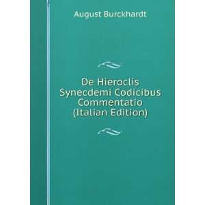  De Hieroclis Synecdemi Codicibus Commentatio (Italian 