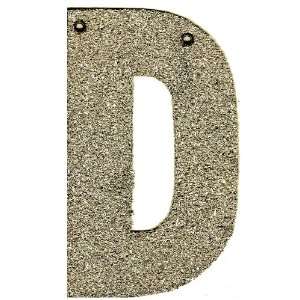  Silver Glass Glitter Letter D by Wendy Addison