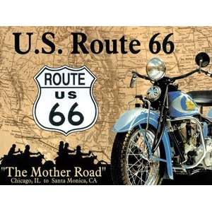  Route 66 Bike/Map fridge magnet Toys & Games