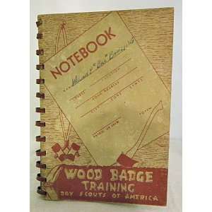   BADGE TRAINING NOTEBOOK Boy Scouts of America 1956 