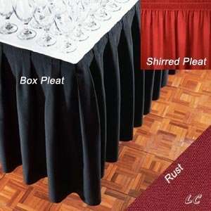   17 Feet Rust Signature Banquet Table Skirts Wholesale