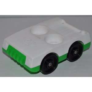  Vintage Little People White & Green Two Seater Truck (Peg 