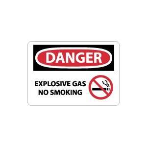  OSHA DANGER Explosive Gas No Smoking Safety Sign