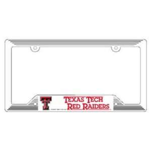  TEXAS TECH RED RAIDERS OFFICIAL LOGO LICENSE PLATE FRAME 