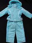 NWT Girls Snow Suit Jacket Coat Bibs Sz 4 Pants Ski Overalls Blue 