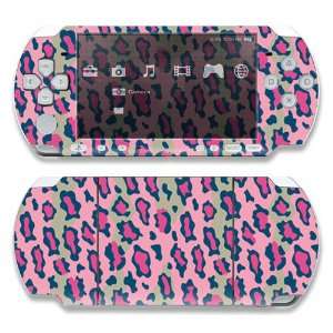 Sony PSP 1000 Skin Decal Sticker  Pink Leopard