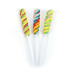 Twisty Rainbow Candy Lollipops (1 dz)  Grocery & Gourmet 