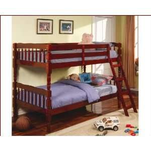 Coaster Furniture Twin over Twin Bunk Bed in Cherry Corinth CO5040CH