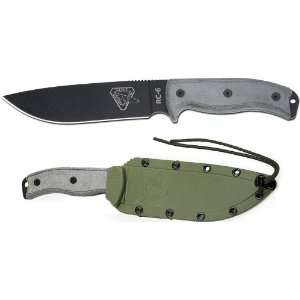  RAT Cutlery RC 6 Fixed 6.5 Plain Blade, OD Molded Sheath 