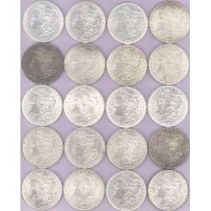   of Twenty 1889 P Uncirculated Morgan Silver Dollars 