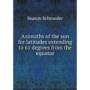  Azimuths of the sun for latitudes extending to 61 degrees 