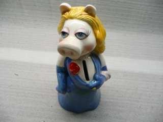 VINTAGE THE MUPPETS MISS PIGGY CERAMIC COIN BANK Sigma  